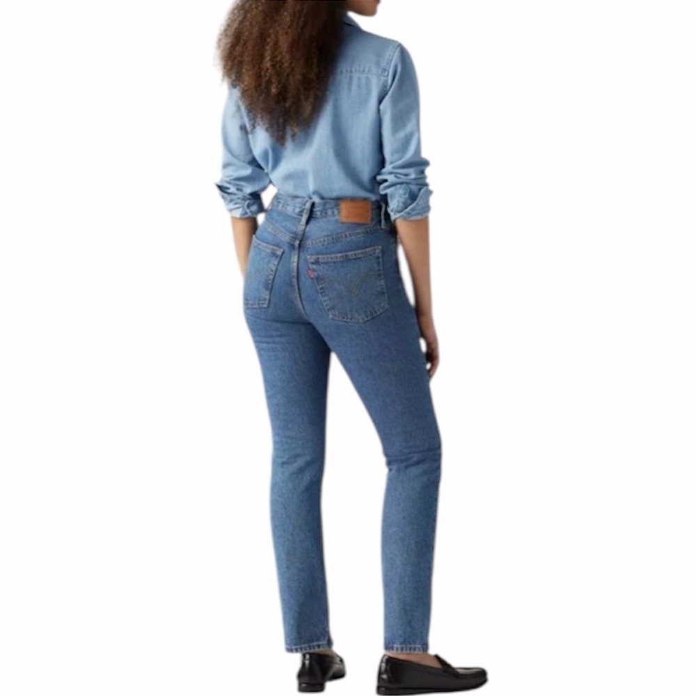 Levi's 501 Button Fly High Rise‎ Straight leg Jeans for Women Size 27